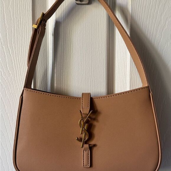 Crochet raffia tote bag with chain - Picture 6 of 16